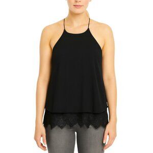Sweet Journey Razor Back Tank with Lace Bottom | Size Large